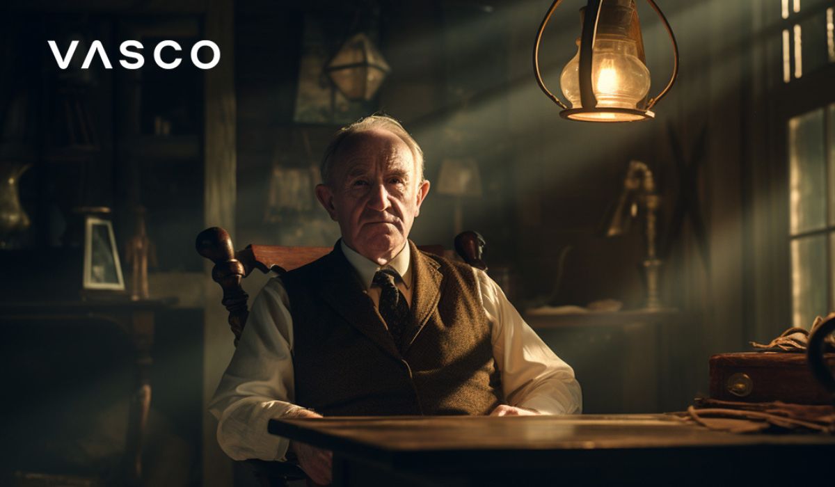 Imagine generată de AI cu J.R.R. Tolkien.